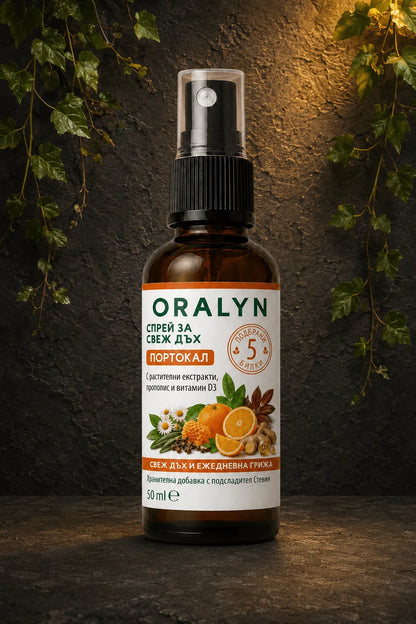 ORALYN - Билков спрей за свеж дъх и грижа за устната кухина