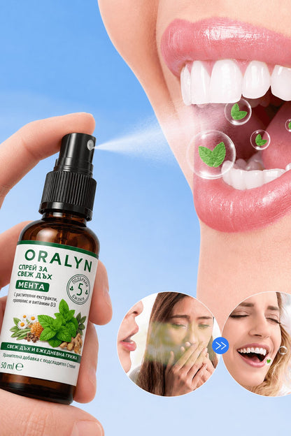 ORALYN - Билков спрей за свеж дъх и грижа за устната кухина
